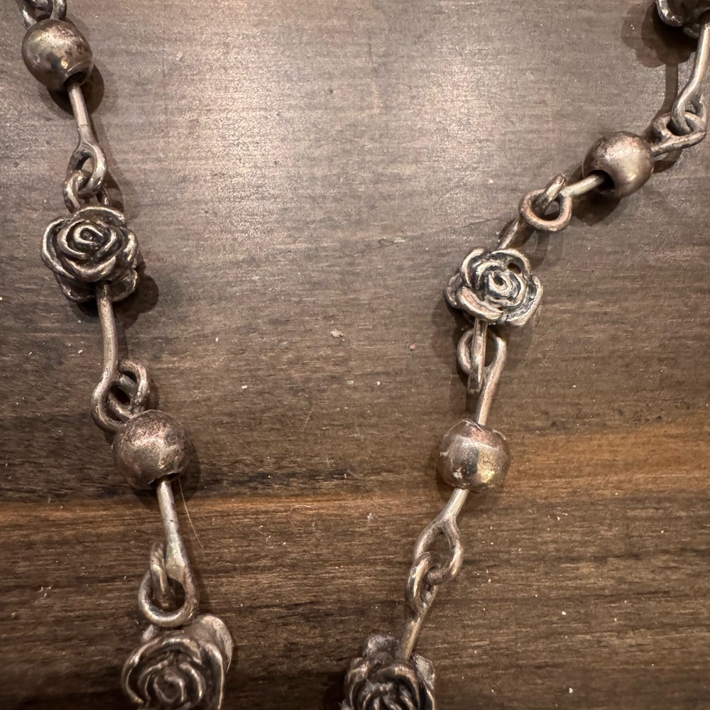 King Baby Sterling Silver ‘Rosary’ Necklace - Picture 10 of 10